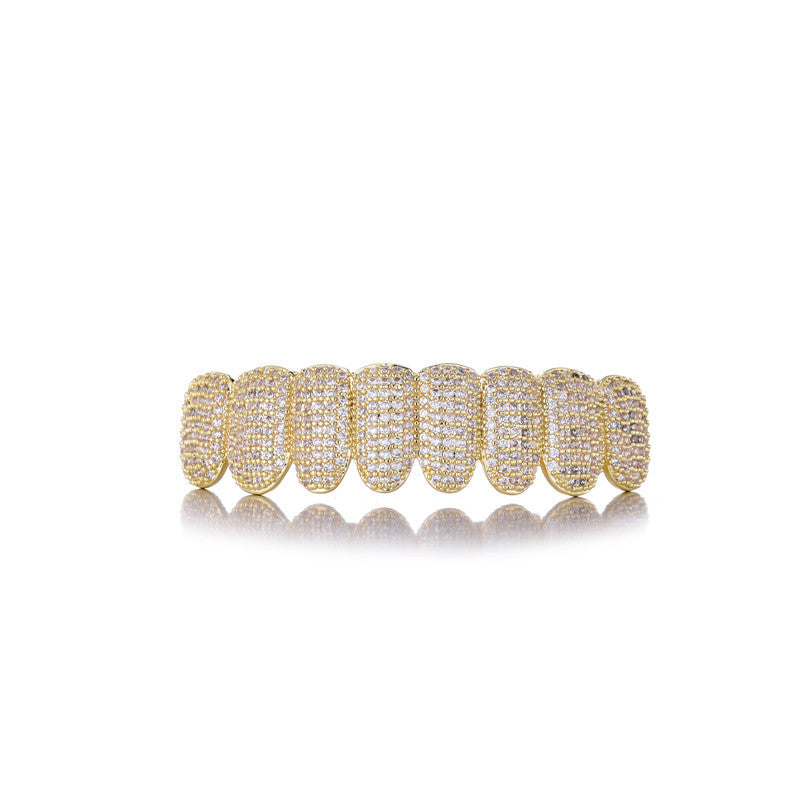 Dianyi Jewelry Full Diamond Toothset Iced Out Grillz braces