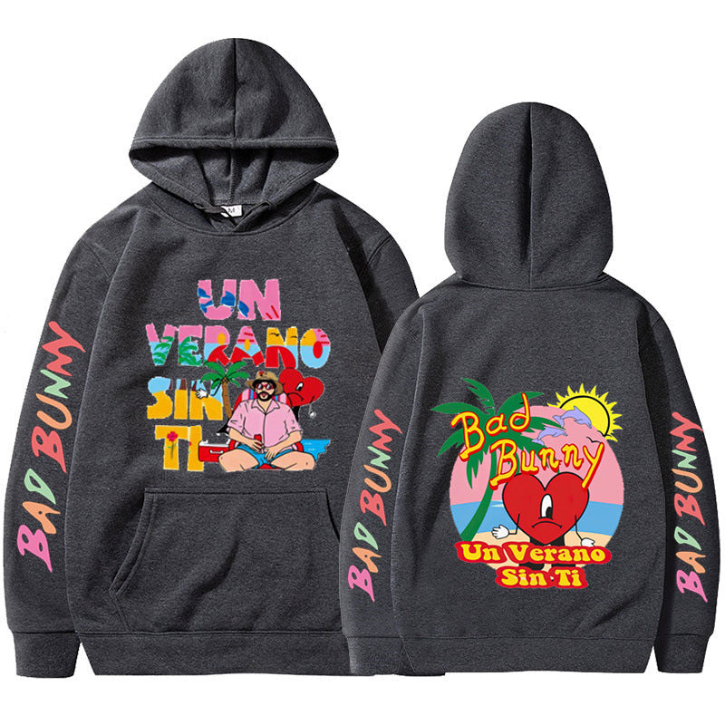 New Un Verano Sin Ti Bad Bunny New Album Hoodie Hooded Men's Women's Pullover