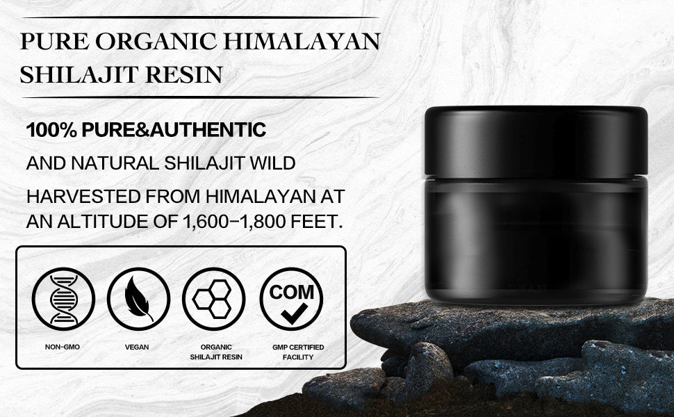 Pure Himalayan Shilajit SoftResin Xilaizhi Resin Cream Fulic Acid 85 Mineral