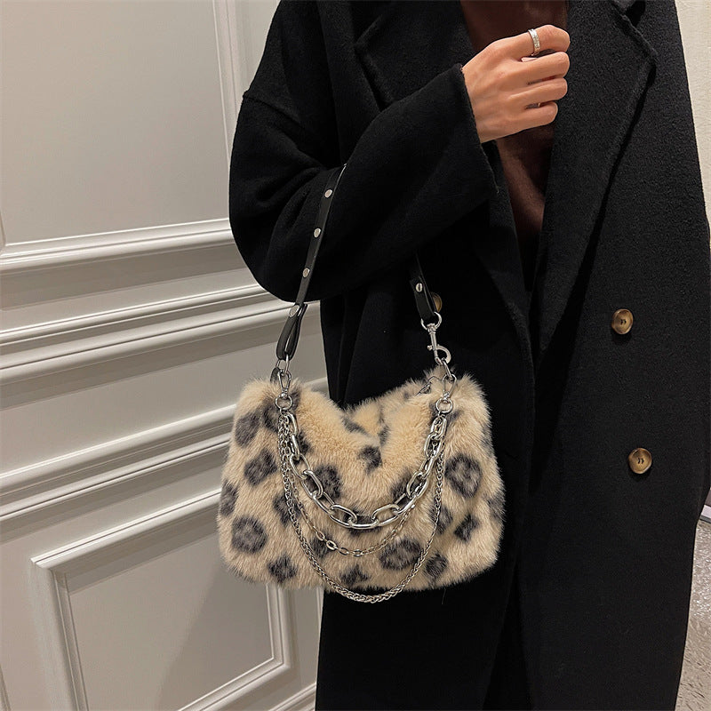 Women Winter Plush Handbags