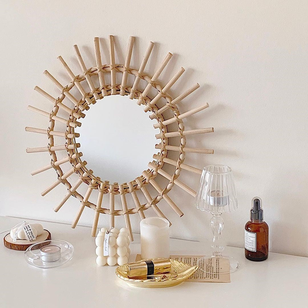 Nadine Rattan Wall Mirror