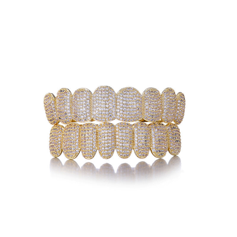 Dianyi Jewelry Full Diamond Toothset Iced Out Grillz braces