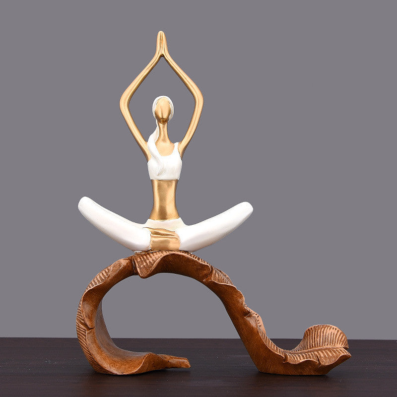 Style Yoga Girl Ornaments Home Decorations