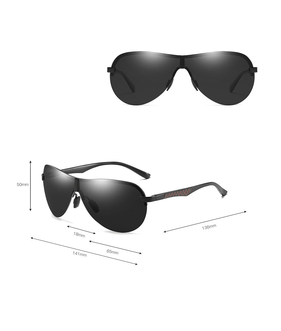 Rimless Polarized Sunglasses Driving Sunglasses For Fishing