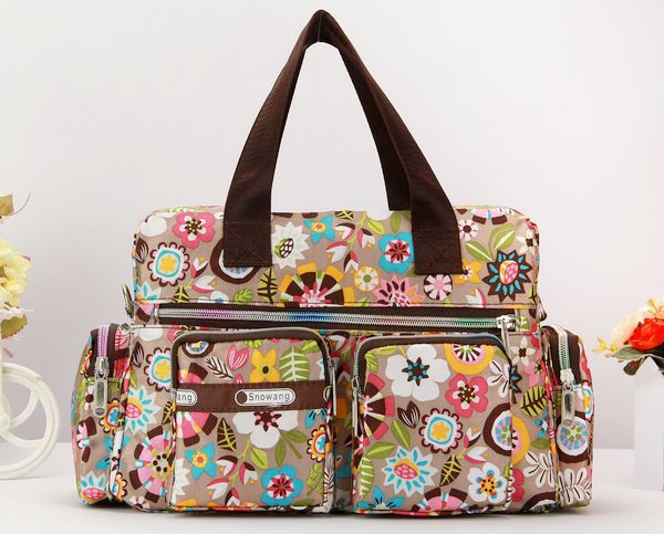 Women's  Flower Cloth Waterproof Portable Shoulder Messenger Bag