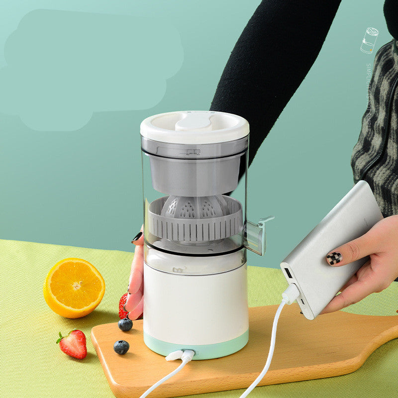 Fresh orange juices at home rechargeable and portable extractor