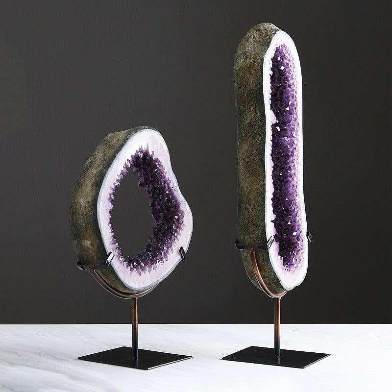 Creative Modern Minimalist Porch Amethyst Decorative Ornaments