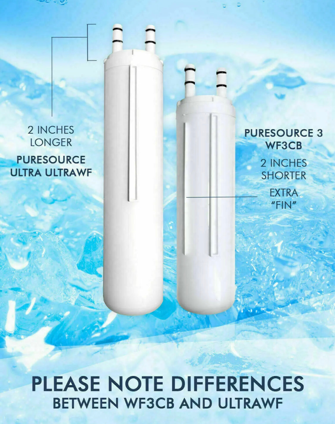 WF3CB Refrigerator PureSource 3 Water Filter 3 pack