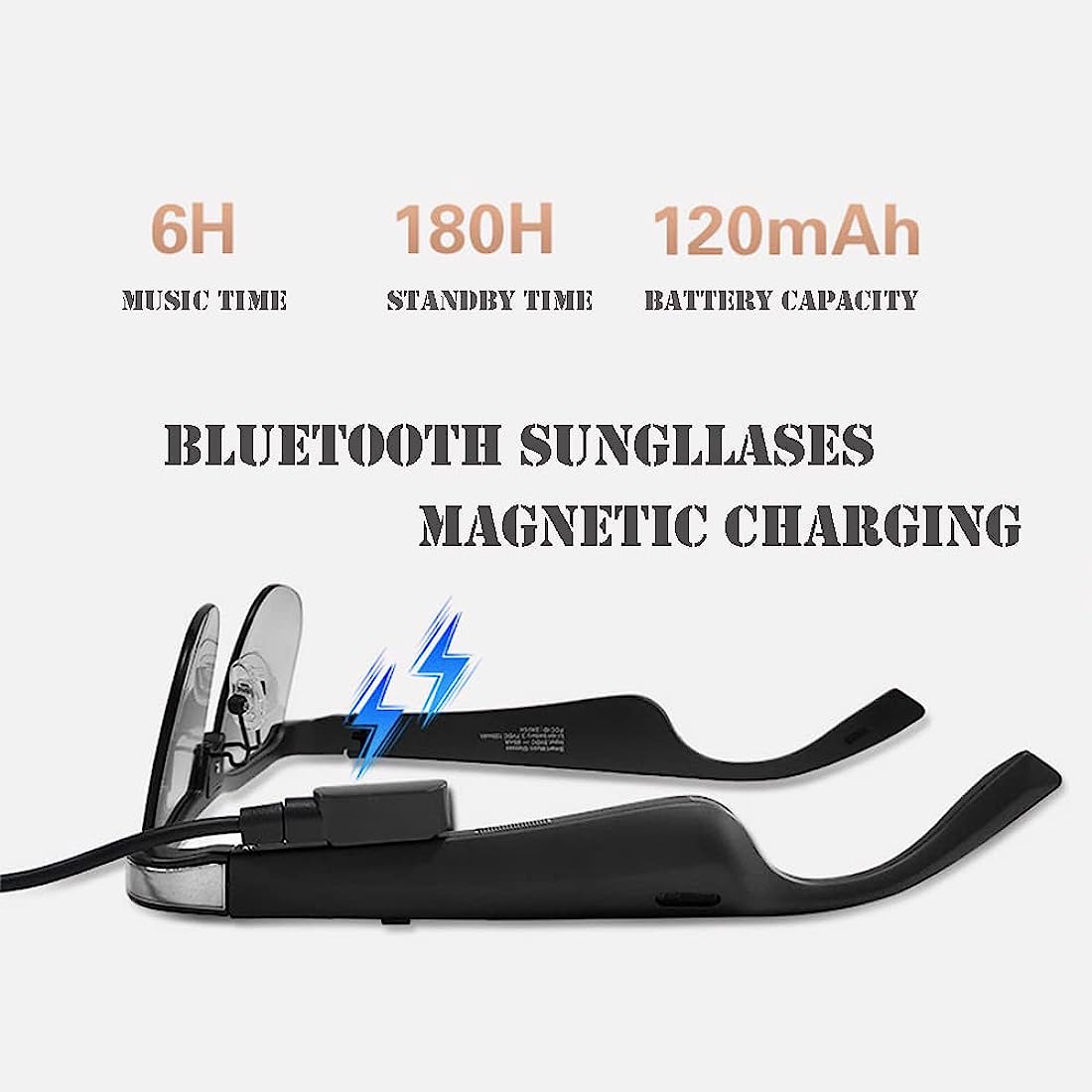 Go Smart Bluetooth sunglasses 5.0 Photosensitive Color change music play and more