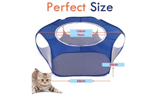 Folding pet fence