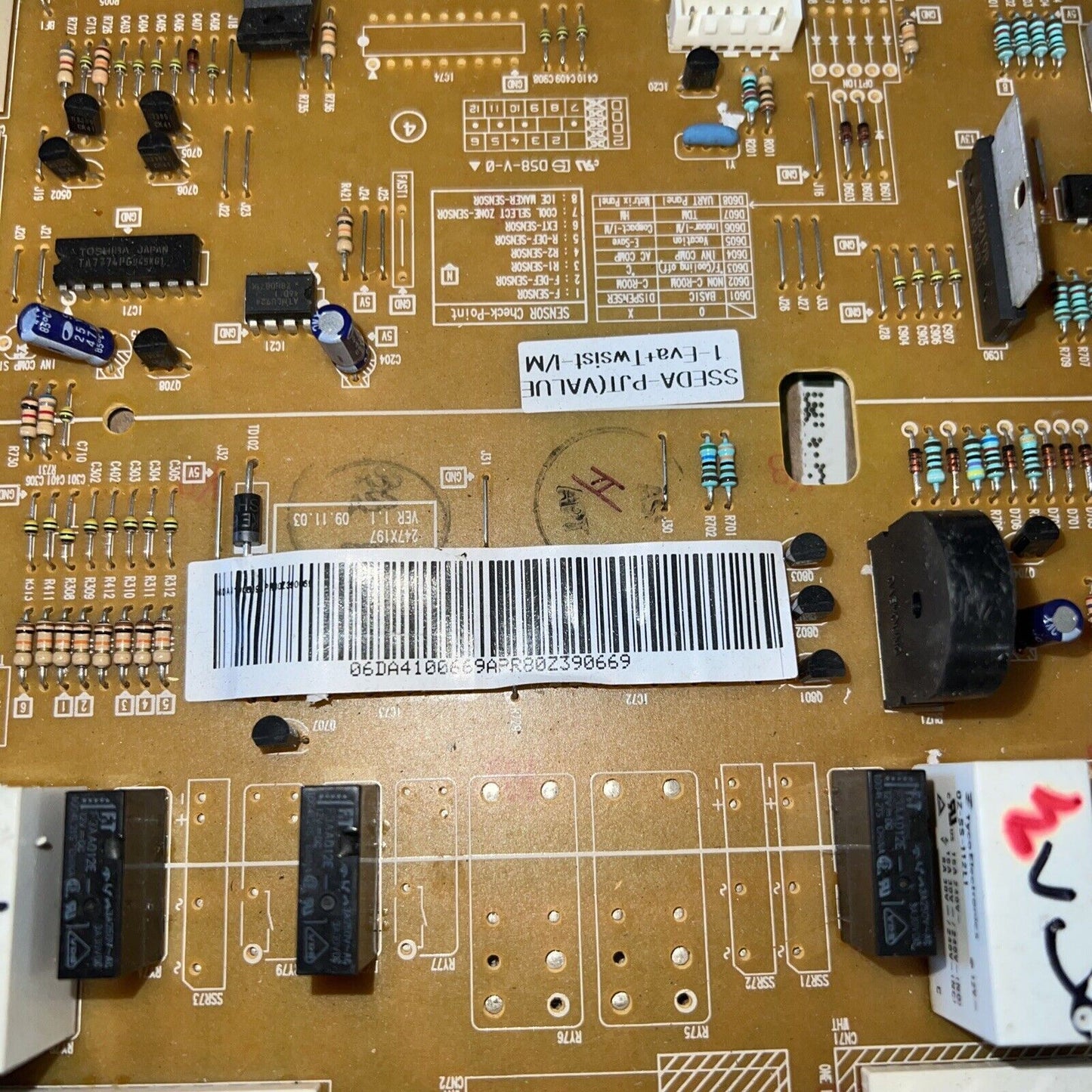 Samsung Refrigerator Electronic Control Board DA41-00669A DA92-00055A