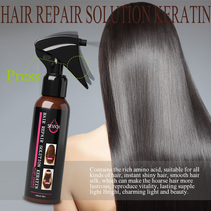 Go hair repair keratin serun mist spray repair damage hair.