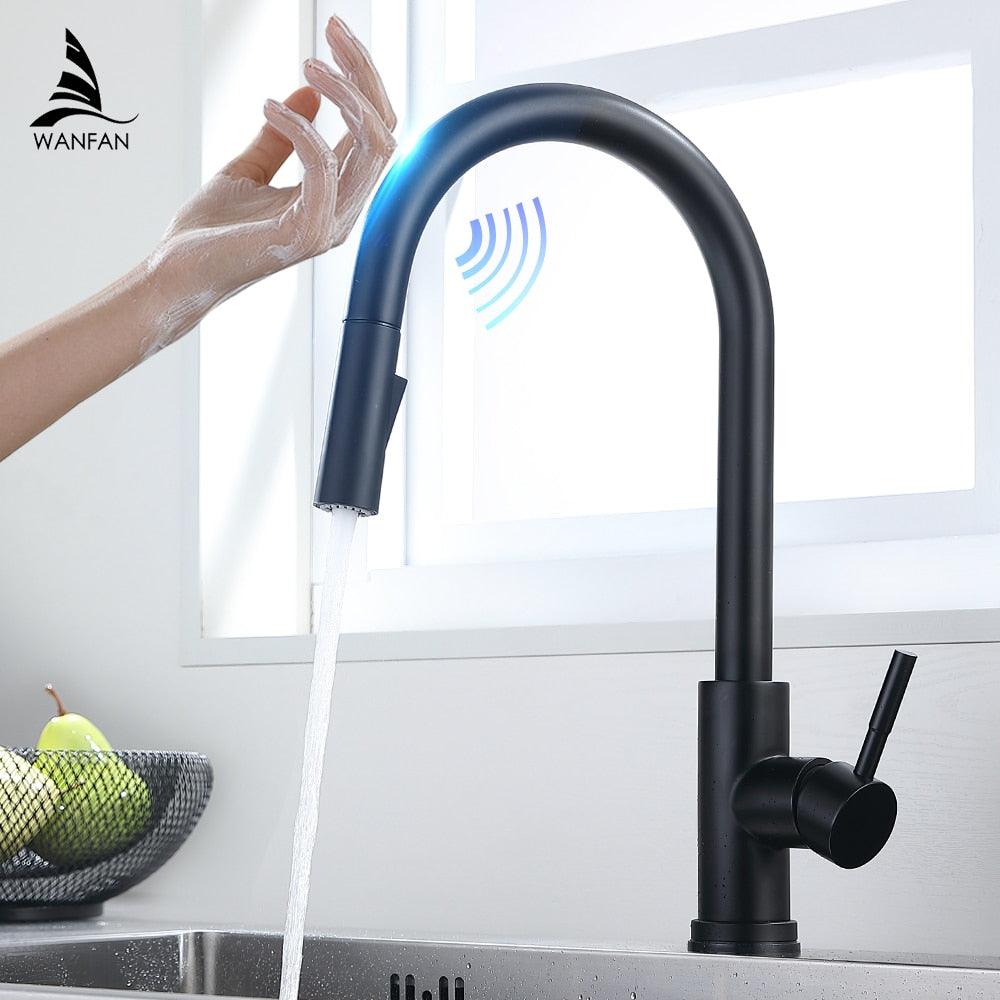 Smart Touch Kitchen Faucets Crane For Sensor Kitchen Water Tap Sink Mixer Rotate Touch Faucet Sensor Water